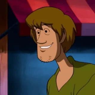 🐶 Shaggy Rogers Scooby-Doo cartoon, shaggy, scooby doo, mystery, friend telegram sticker
