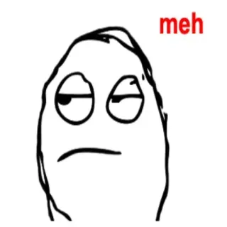 😅 meh meme, meh, expression, internet, trollface, mood telegram sticker