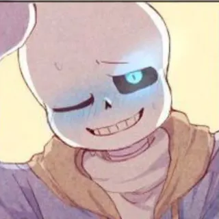 ☠️ Sans Undertale skeleton, video game, Undertale, Sans telegram sticker