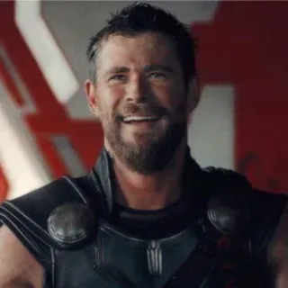 😃 Thor Thor, Marvel, supereroe, Chris Hemsworth, Avengers telegram sticker