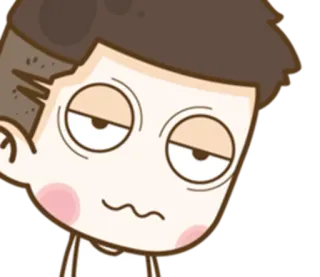 🙄 sommeil, dessin animé, visage, expression, fatigué, somnolent telegram sticker