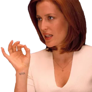 👌 Dana Scully The X-Files Dana Scully, Gillian Anderson, X-Files, Serie TV telegram sticker
