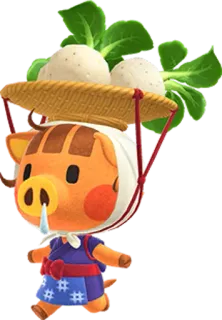 🐽 Daisy Mae Animal Crossing Animal Crossing, Daisy Mae, Rüben, Videospiel, Charakter telegram sticker