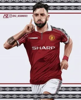 😝 Bruno Fernandes Bruno Fernandes, Calcio, Calcio, Manchester United, Giocatore, Sport telegram sticker