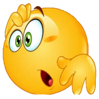😧 Emoji, Pensando, Confuso, Expressão, Amarelo, Rosto whatsapp sticker