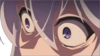 👀 Anime, Augen, Ausdruck, Nahaufnahme, Angst telegram sticker