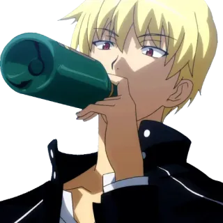 🍺 animé, boire, manga, personnage telegram sticker