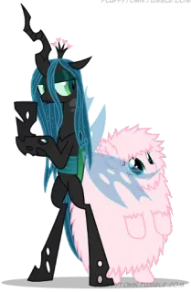 👯 Queen Chrysalis My Little Pony Kucyk, Królowa Chrysalis, Przyjaźń to magia, Kreskówka, Serial TV telegram sticker