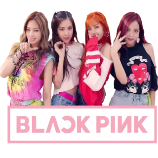 🔝 BLACK PINK blackpink, kpop, musik, girl group telegram sticker