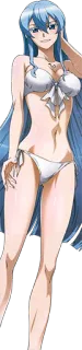 😏 Esdeath Akame ga Kill! Anime, Bikini, Ijs, Meisje, Manga, Sexy telegram sticker