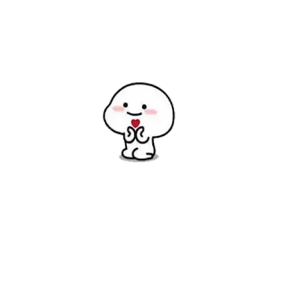 ❤ carino, cartone animato, cuore, kawaii, amore, personaggio, animazione telegram sticker