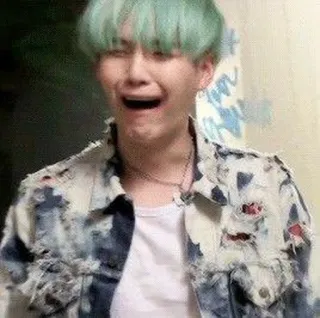 🐱 Suga kpop, crying, emotional, upset, min yoongi, bangtan sonyeondan, idol telegram sticker