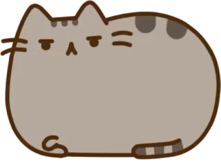 😶 Pusheen cat, cute, cartoon, animal telegram sticker