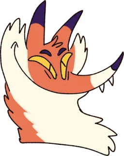 😃 漫画, キツネ, 動物, イラスト, 面白い, キャラクター telegram sticker
