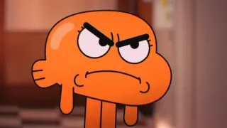 😾 Darwin Watterson The Amazing World of Gumball Kartun, Ikan, Oranye, Marah, Lucu, Animasi whatsapp sticker