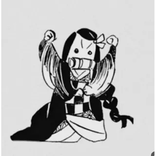 😡 Nezuko Kamado Demon Slayer Anime, Manga, Nezuko, Demon Slayer, Chibi, Mignon telegram sticker