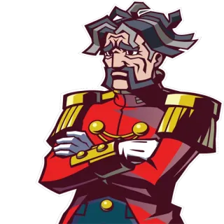 😶 character, video game, cartoon, artwork telegram sticker