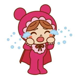 🐼 płacz, smutny, kreskówka, dziecko, łzy, zdenerwowany telegram sticker