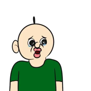 😞 การ์ตูน, ร้องไห้, เศร้า, โกรธ, อารมณ์, ตลก, ตัวละคร telegram sticker