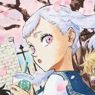 😯 Noelle Silva Black Clover Аниме, Персонаж, Фанатское творчество, Манга, Милый telegram sticker
