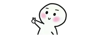 🔰 carino, kawaii, cartoni animati, amore, cuore, cuore con le dita telegram sticker