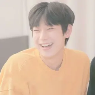 🥟 pessoa, sorrindo, feliz, coreano, homem, menino whatsapp sticker