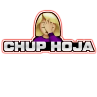 😶 CHUP HOJA chup hoja, spanische Beleidigung, Facepalm, Emoji, blonde Frau, genervt, Frustration telegram sticker