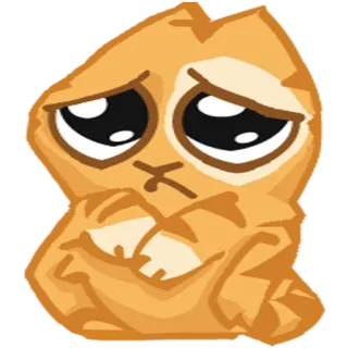 🥺 sad, crying, emotional, cartoon, lonely, upset, isolated telegram sticker