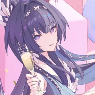 🥂 Anime, Fille, Célébration, Toast, Boisson, Art numérique, Femme whatsapp sticker