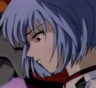 💙 Rei Ayanami Neon Genesis Evangelion anime, rei, ayanami, evangelion, manga, character telegram sticker