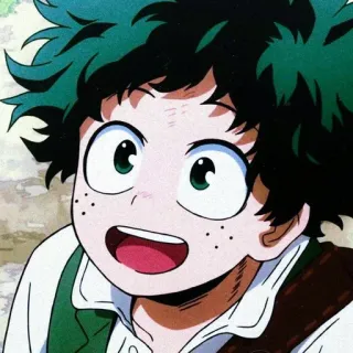⚓ Izuku Midoriya My Hero Academia Anime, My Hero Academia, Izuku Midoriya, Deku, Manga, Cartoon telegram sticker