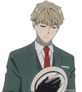 😔 Loid Forger Spy x Family Anime, Spia, Famiglia, Personaggio, Cartone animato telegram sticker