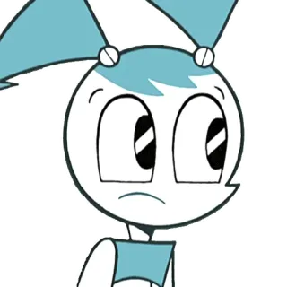 🙁 Jenny Wakeman My Life as a Teenage Robot dessin animé, robot, Jenny Wakeman, ado, animé telegram sticker