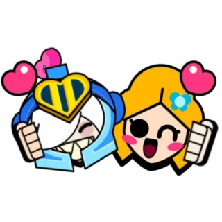 💖 卡通, 角色, 爱心, 可爱, 情侣, 爱 telegram sticker