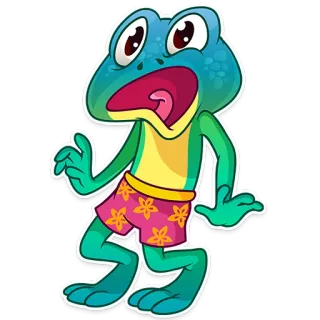Oliver the Frog telegram stickers