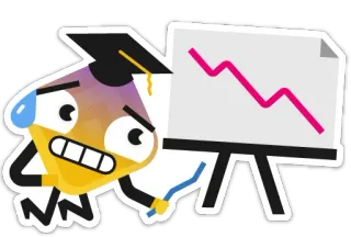 📉 telegram sticker