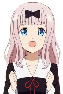 😃 Chika Fujiwara Kaguya-sama: Love Is War Anime, Chika Fujiwara, Kaguya-sama, Kawaii, Cartone animato, Carino, Ragazza whatsapp sticker