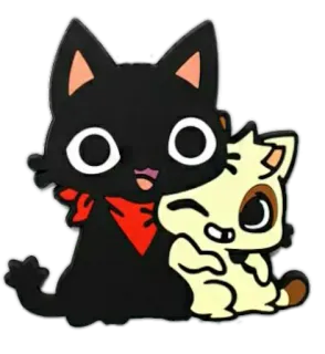 😸 gato, gatinho, fofo, desenho animado, animal, adesivo telegram sticker