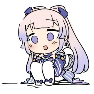 🏖 Ayaka Genshin Impact anime, cute, kawaii, girl, genshin impact, ayaka telegram sticker