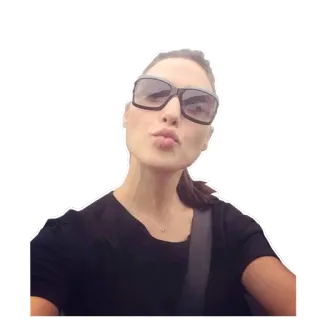 😘 Gal Gadot actriz, celebridad, mujer, gafas de sol whatsapp sticker