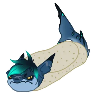 🌯 pegatina, burrito, animal, comida, lindo telegram sticker
