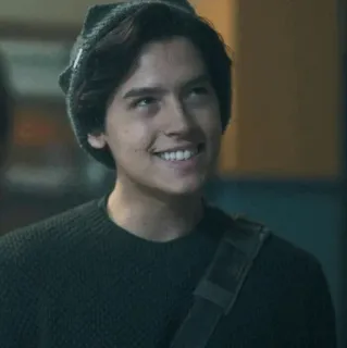 ☁ Jughead Jones Riverdale Adolescente, Série de TV, Personagem, Ator, Retrato, Homem, Gorro telegram sticker