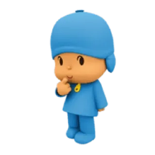 🕳 Pocoyo Desenho animado, Pocoyo, Azul, Criança, Animado telegram sticker
