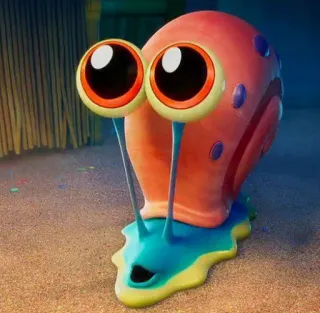 🐙 Gary Spongebob Squarepants snail, gary, spongebob, nickelodeon, cartoon, pet telegram sticker