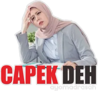 😓 CAPEK DEH telegram sticker
