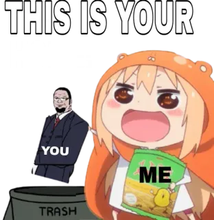 😁 THIS IS YOUR Аниме, Мем, Юмор, Мультфильмы telegram sticker