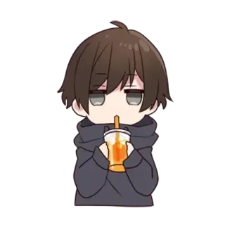 🥤 anime, drink, chibi, cute, kawaii telegram sticker
