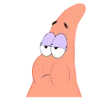 😕 Patrick Star Spongebob Squarepants Patrick Estrela, Bob Esponja, Desenho animado, Personagem, Nickelodeon, Animação telegram sticker