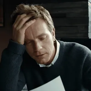 🤯 man, upset, sad, tired whatsapp sticker