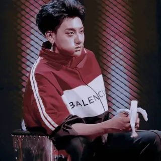 📑 BALENCI คน, ผู้ชาย, เสื้อแจ็คเก็ต, บาเลนเซียกา, กล้วย telegram sticker